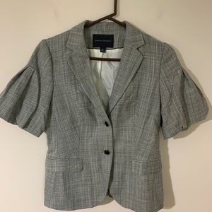 Banana Republic Blazer Wool Blend Gray Women’s Size 6.